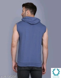 Men's Casual Hooded Tshirt - S, Cotton, Pack of :1